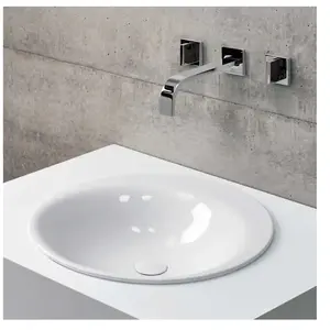 Bette Lux Oval Vasque à encastrer par-dessus, A220-000PW,