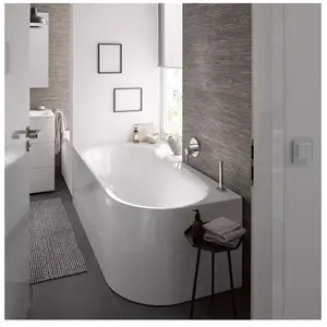 Bette Lux Oval Silhouette Baignoire d’angle, avec tablier, 3426-000CERVS,PLUS+B601- pas cher