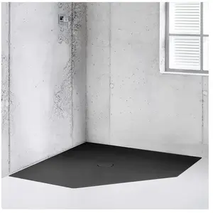Bette Floor Caro Receveur de douche pentagonal, 7211-400PLUS,