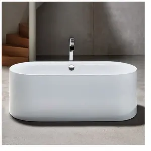 Bette - Baignoire Sur Pieds Lux Oval Silhouette, 190 X 90 X 45 Cm,