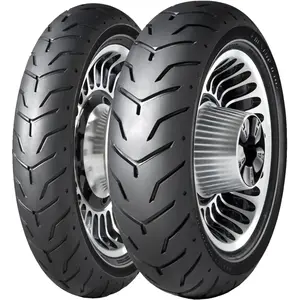 Comparateur de prix : Pneu DUNLOP D407 SW (HARLEY-D) Flancs Blancs Fins 180/65 B 16 M/C 81H TL
