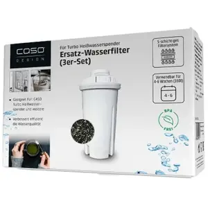 Comparateur de prix : Filtres pour distributeur d'eau chaude Caso (3 pièces)