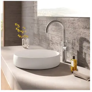 Herzbach Design iX Mitigeur de lavabo à bec haut, taille XL, 17.020320... pas cher