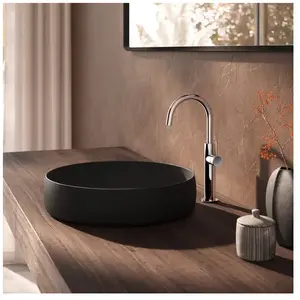 Herzbach DEEP Mitigeur de lavabo slim à bec haut, taille L, 18.023420.... pas cher