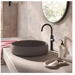 Herzbach DEEP Mitigeur de lavabo slim à bec haut, taille L, 18.023420.... pas cher