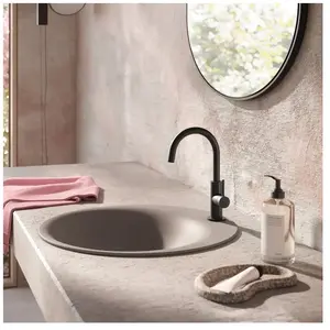 Herzbach DEEP Mitigeur de lavabo slim, taille M, 18.023420.1.12, Slim ... pas cher