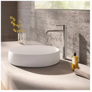 Herzbach DEEP Mitigeur de lavabo à bec haut, taille XL, 18.023100.4.09... pas cher