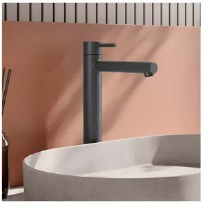 Herzbach SIRO GREY Mitigeur de lavabo XL-Size à bec haut, 30.120420.3.... pas cher
