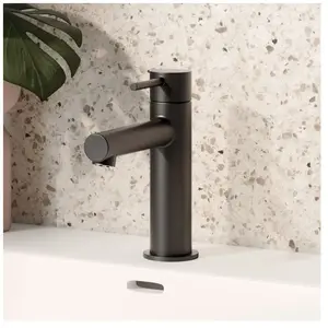 Herzbach SIRO BLACK Mitigeur de lavabo S-Size, 30.120321.1.12, S-Size pas cher