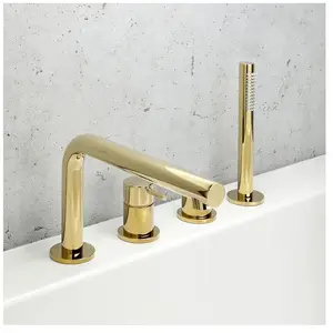 Herzbach SIRO PVD GOLD Mitigeur monocommande, pour baignoire, 30.12025... pas cher