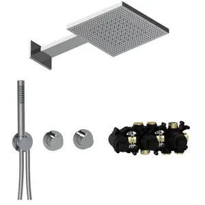 Herzbach MODUL7 Ensemble de douche avec mitigeur thermostatique, 70.70... pas cher