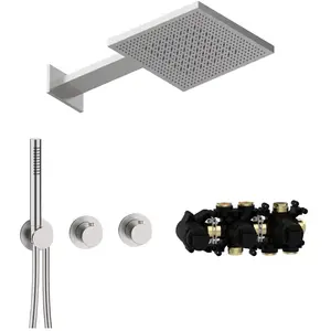 Herzbach MODUL7 Ensemble de douche avec mitigeur thermostatique, 70.70... pas cher