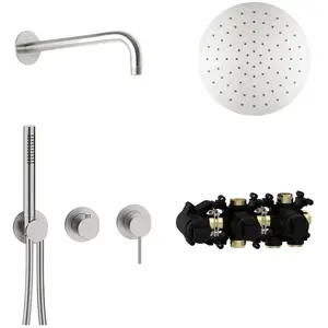 Herzbach MODUL7 Ensemble de douche avec mitigeur monocommande, 70.7027... pas cher