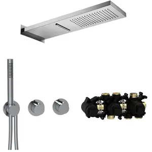 Herzbach MODUL7 Ensemble de douche avec mitigeur thermostatique, 70.70... pas cher