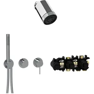 Herzbach MODUL7 Ensemble de douche avec mitigeur monocommande, 70.7027... pas cher