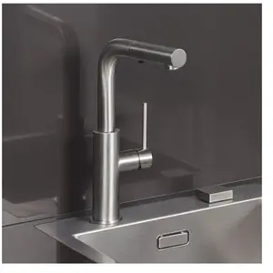 Herzbach Design iX Mitigeur de cuisine pivotant, avec douchette extrac... pas cher