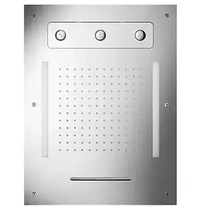 Herzbach Living Spa Set de douche de tête, 3 jets, 11.663480.2.09,Vendu parreuter