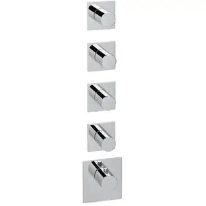 Herzbach Logic XL Mitigeur thermostatique, pour douche, 11.524010.1.01... pas cher
