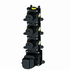 Herzbach Logic XL 3 Module thermostatique universel avec 3 robinets d’arrêt, 11.230000.1.09,Vendu parreuter