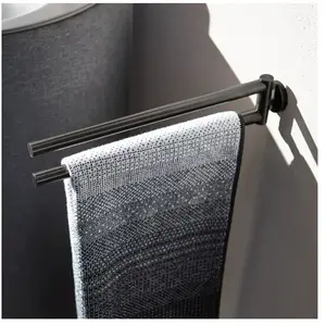 Herzbach Design iX PVD Barre porte-serviette de toilette, 21.818500.1.40, pas cher