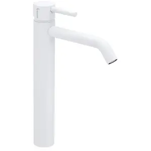 Herzbach DEEP WHITE Mitigeur de lavabo L-Size à bec haut, 23.203200.3.... pas cher