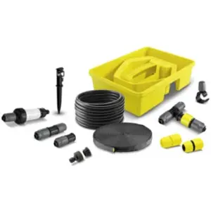 Comparateur de prix : Set complet d'arrosage KÄRCHER - Rain Box avec tuyau micro-poreux et goutteur