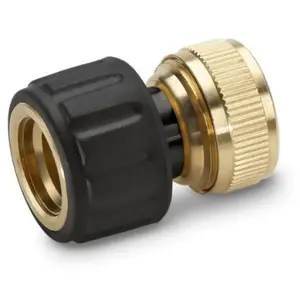 Comparateur de prix : Karcher Raccord rapide laiton pour tuyaux de 19mm Aquastop - KÄRCHER - 26450180