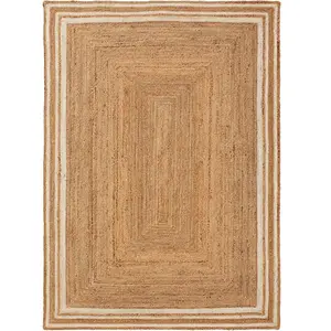 Benuta Tapis de jute blanc 120x170 pas cher