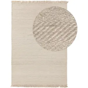 Benuta Tapis de laine crème 120x170 pas cher