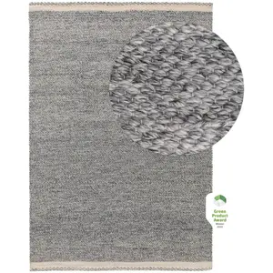 Benuta Tapis fabriqué à partir de matériaux recyclés gris 120x170 pas cher