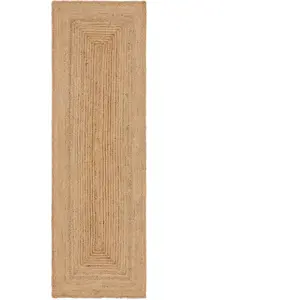 Benuta Tapis de jute marron clair 70x200 pas cher