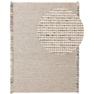 Benuta Tapis de laine ivory grey 80x120 pas cher