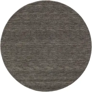Benuta Tapis en laine rond gris D 120 pas cher