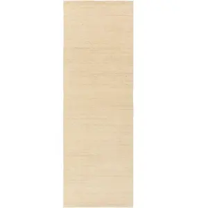 Benuta Tapis de couloir en laine crème 70x200 pas cher
