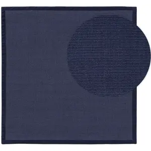 Benuta Tapis sisal bleu 150x150 pas cher