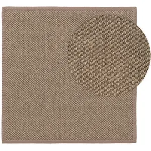 Benuta Tapis sisal gris 200x200 pas cher
