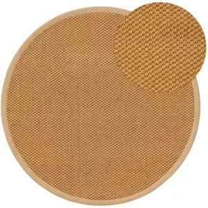 Benuta Tapis sisal beige D 150 rond pas cher