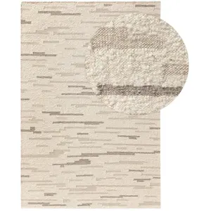 Benuta Tapis de laine crème/beige 120x170 pas cher