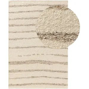 Benuta Tapis de laine crème/beige 200x300 pas cher