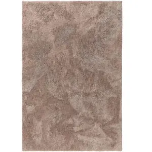 Benuta Tapis à poils longs taupe 80x150 pas cher