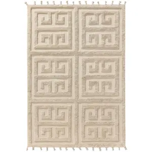 Benuta Tapis de laine crème 160x230 pas cher