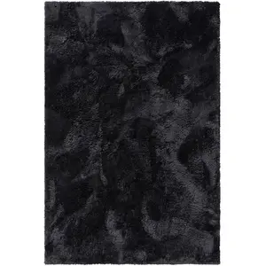 Benuta Tapis à poils longs anthracite 200x300 pas cher