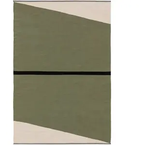 Benuta Tapis en coton vert 60x100 pas cher