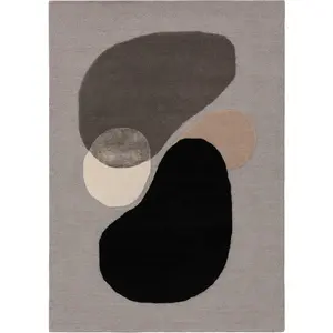 Benuta Tapis de laine multicouleur/gris 120x170 pas cher