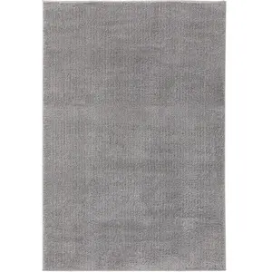 Benuta Tapis à poils longs gris 140x200 pas cher