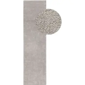 Benuta Tapis gris clair 80x200 pas cher