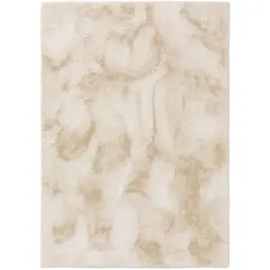 Benuta Tapis fausse fourrure crème 230x340 pas cher
