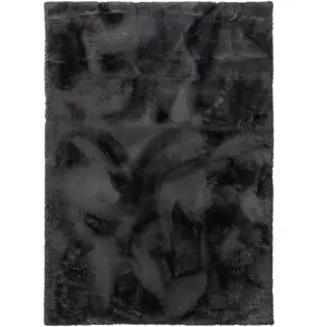 Benuta Tapis fausse fourrure anthracite 230x340 pas cher