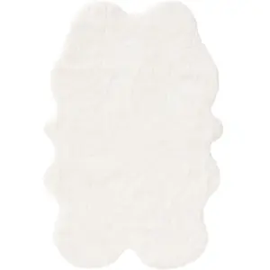 Benuta Tapis à poils longs crème 120x180 pas cher