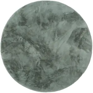 Benuta Tapis de fausse fourrure menthe D 120 rond pas cher